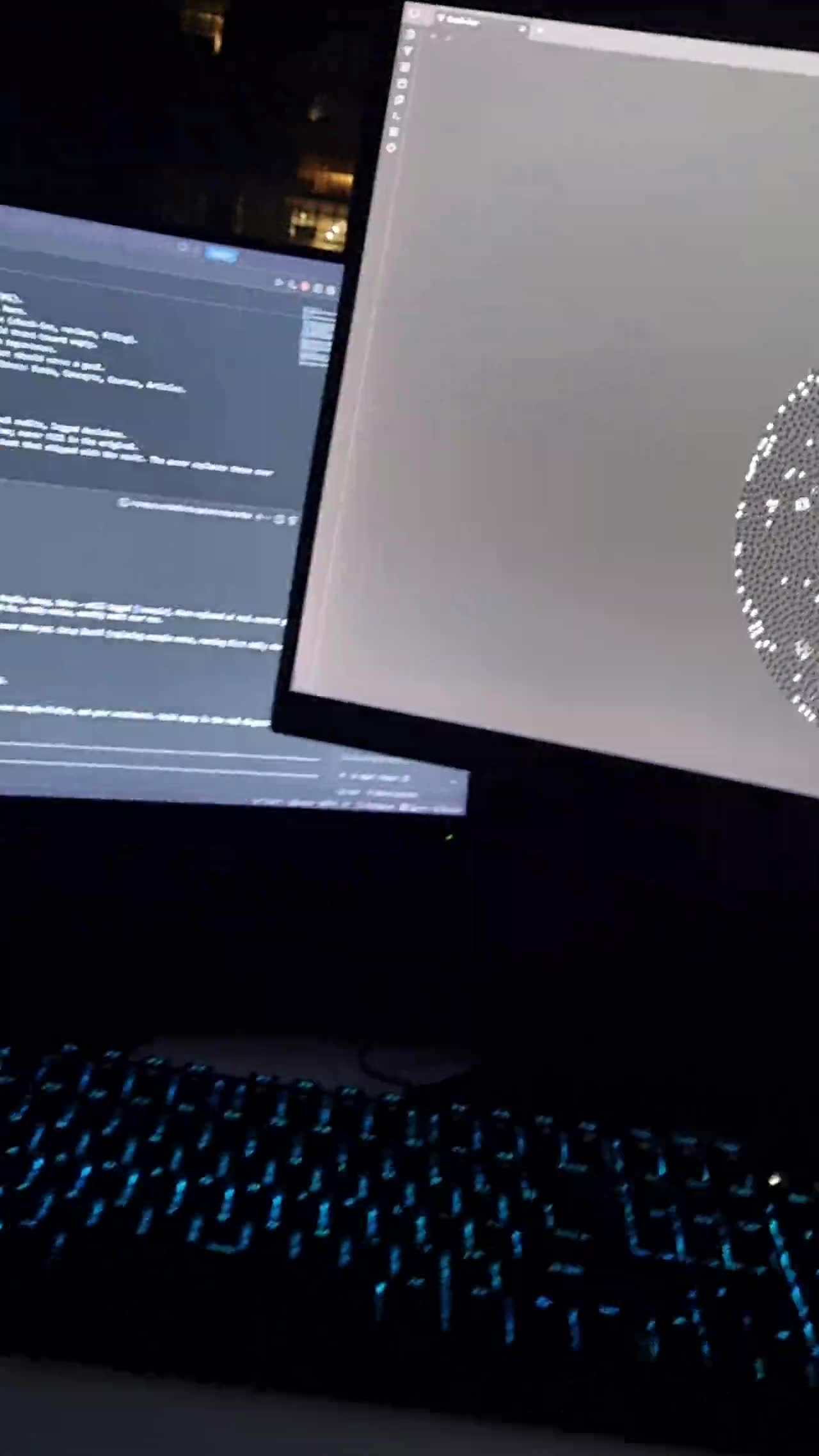 The real vault in Obsidian graph view: every note a dot, every link a line.